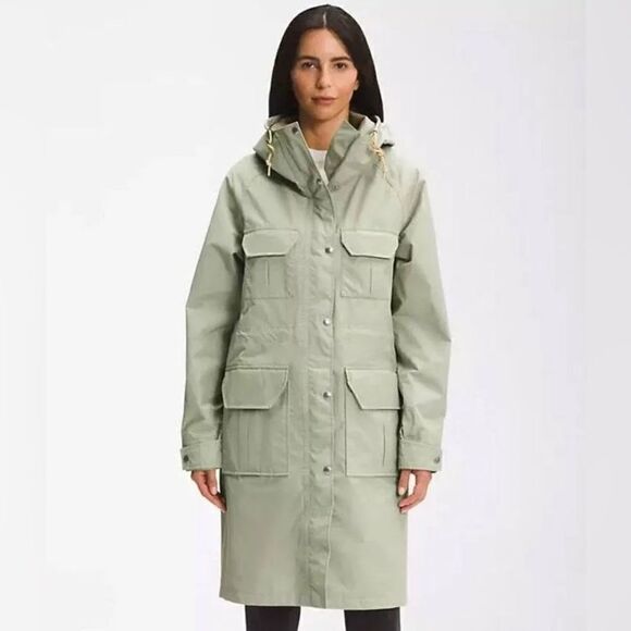 The North Face dryvent 76 mountain parka in tea green relaxed fit size large nwt - Picture 1 of 16